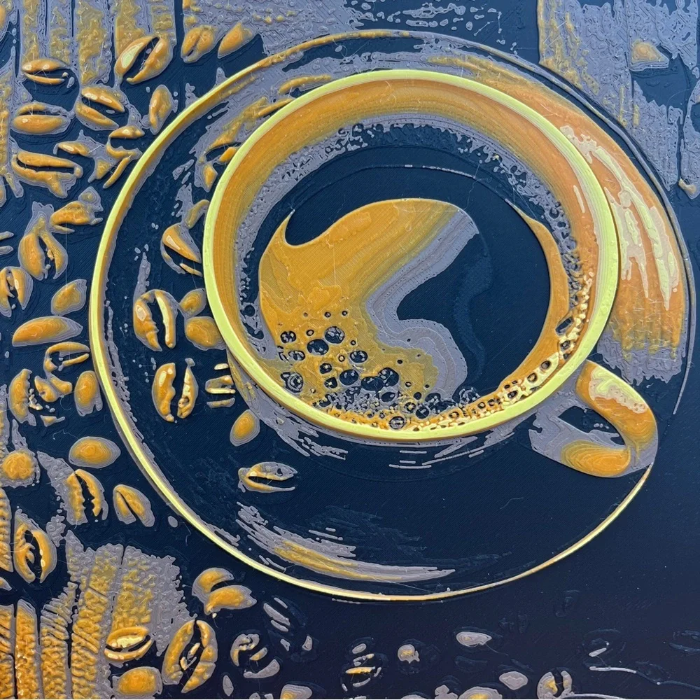 Hand Crafted Coffee Cup Wall Art